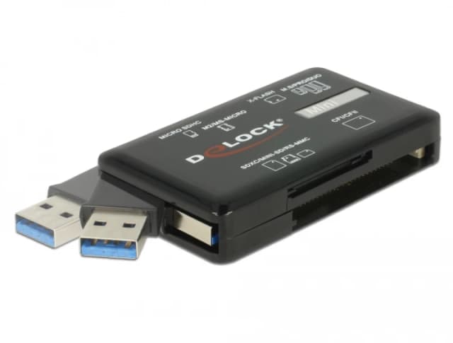 DeLOCK SuperSpeed USB 5 Gbps Card Reader for CF / SD / Micro SD / MS /