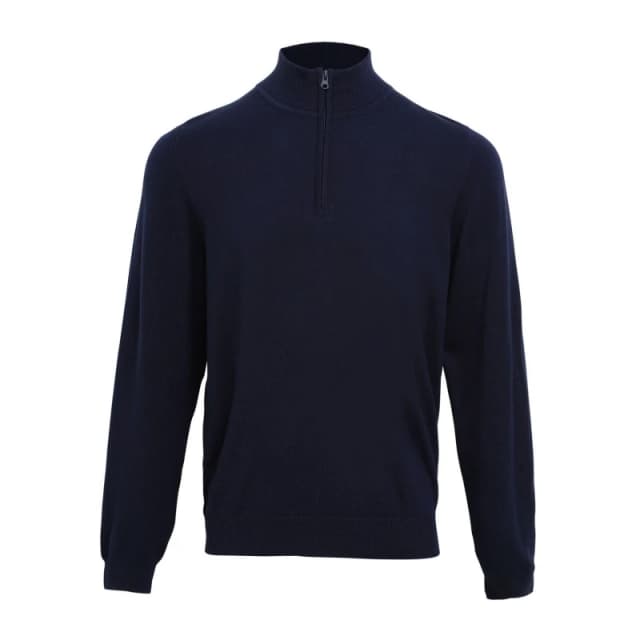Premier Premier Men Zip Neck Sweatshirt in Navy Size: X-Small Navy XS Male 5063425960125