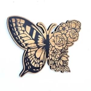 LAZ122 Multicolor Decorative Wooden Wall Accessory