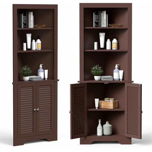 COSTWAY Outdoor Wicker Furniture Rocking Chair Metal Frame Patio Rattan Rocker w/Cushion Multi