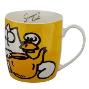 Orange Simon & Cat Porcelain Mug
