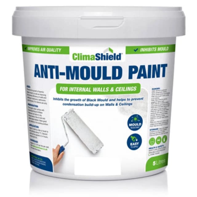 Smartseal Anti Mould Paint - Brilliant White (5L) For Bathroom, Kitchen And Bedroom Walls & Ceilings, White 5.061E+12