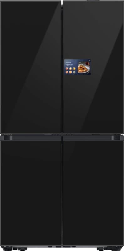 Samsung Series 9 AI Home RM90F67CECEU WiFi Connected Plumbed Total No Frost American Fridge Freezer - Black - E Rated