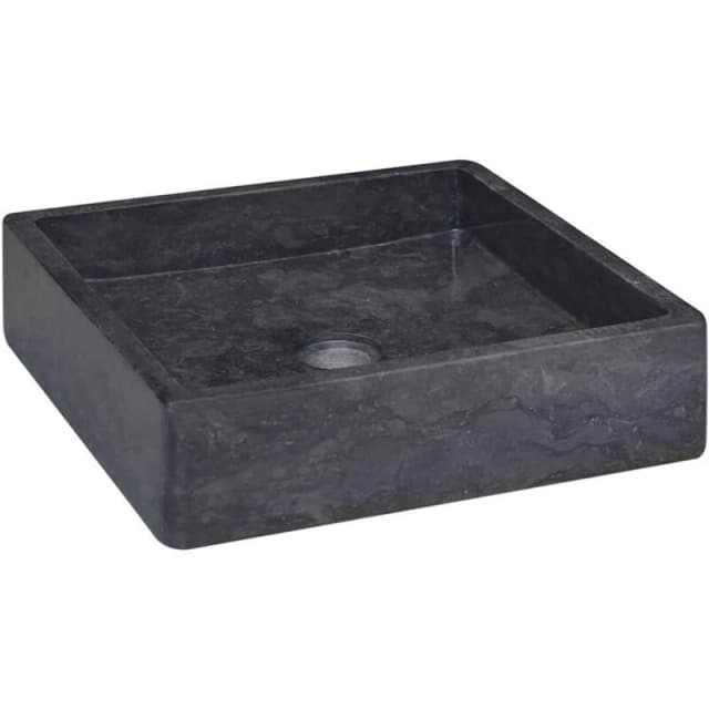 VIDAXL Sink Black 40x40x10cm Marble vidaXL 8720286300800