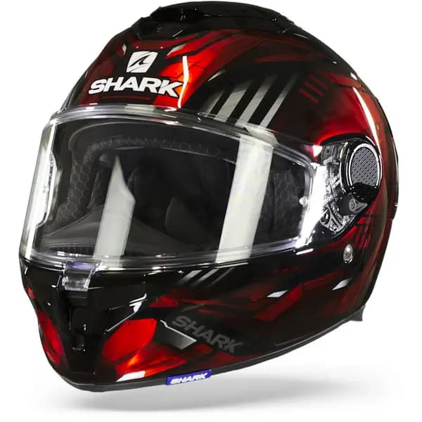 Shark Spartan GT Bcl. Micr. Replikan Black Chrom Red KUR Full Face Helmet S