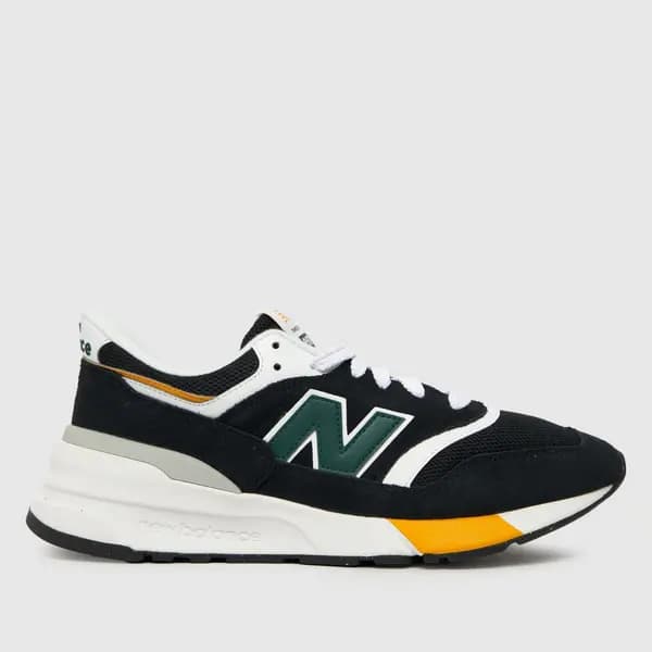 New Balance 997 trainers in Black & green Black & Green UK 11 (EU 45½)