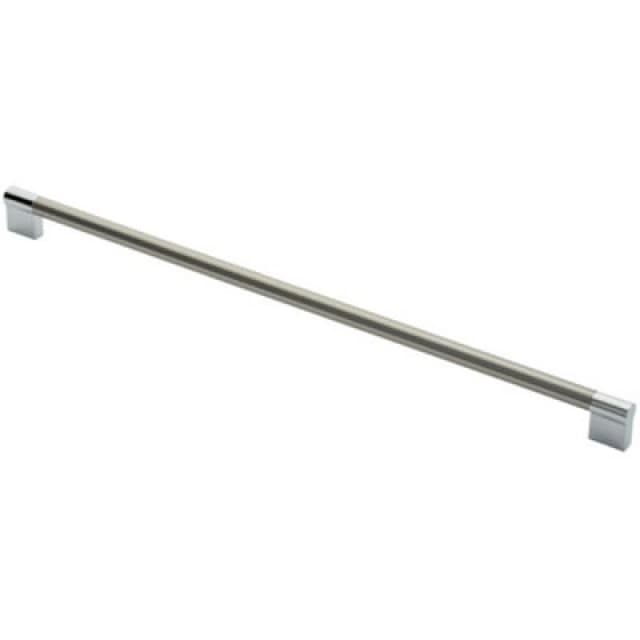 Loops Keyhole Bar Pull Handle 460 x 14mm 448mm Fixing Centres Satin Nickel & Chrome Metallics unisex