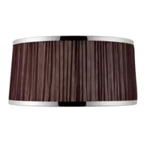 Suffolk Chocolate And Nickel Thirteen Inch Shade, E14