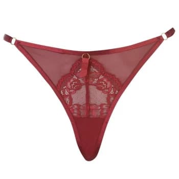 Ann Summers Ann Viola Thong Ladies - Burgandy