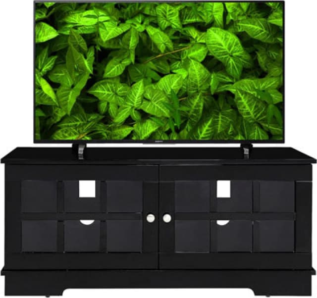 Mda Designs Hamilton Black Traditional TV Cabinet For Flat Screens Up To 55"