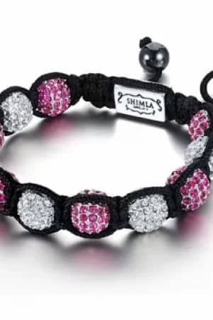 Shimla Jewellery Fuchsia And Silver Bracelet Small JEWEL SH-050S
