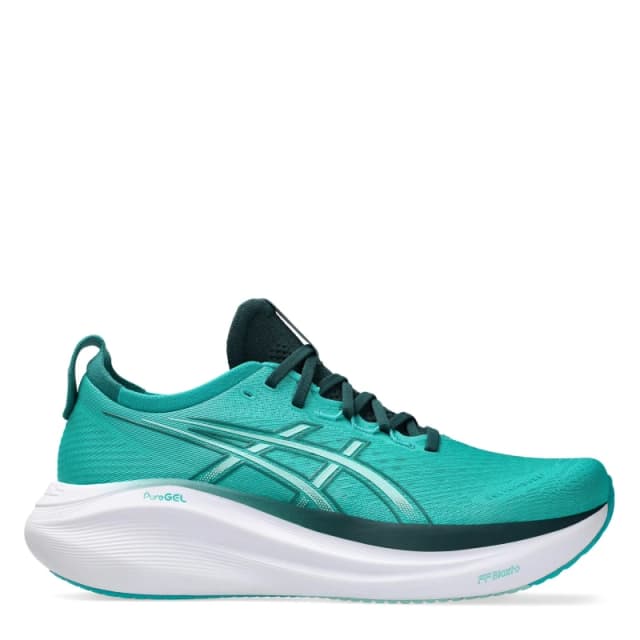 Asics Gel-Nimbus 27 Mens Road Running Shoes - Blue Blue 10