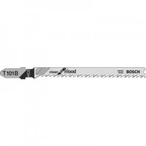 Jigsaw blade T101B, clean for wood, 5-pack Bosch Accessories 2608630030 5 pcs