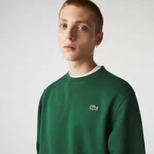 Mens Lacoste SPORT Cotton Blend Fleece Sweatshirt Size 2 - XS Green