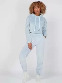 Boux Avenue Frosted Hood & Jogger Twosie Set - Blue Size M, Women