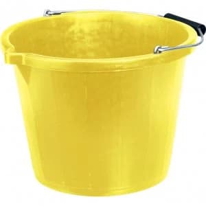 Draper Polyethylene Bucket 14.8l Yellow