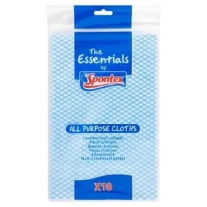 Spontex Essentials All Purpose Cloths Pack 10