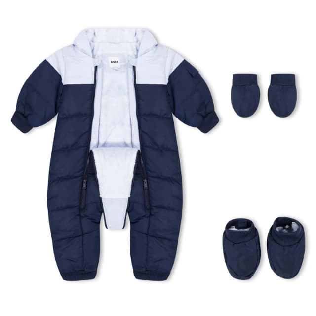 Boss Logo Snowsuit Babies - Blue Blue 3 - 6 Months