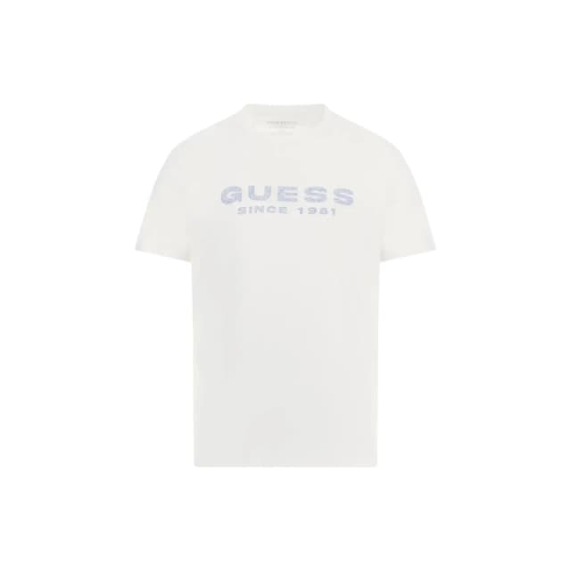 Guess T-Shirt Guess Logo Blanc Male S
