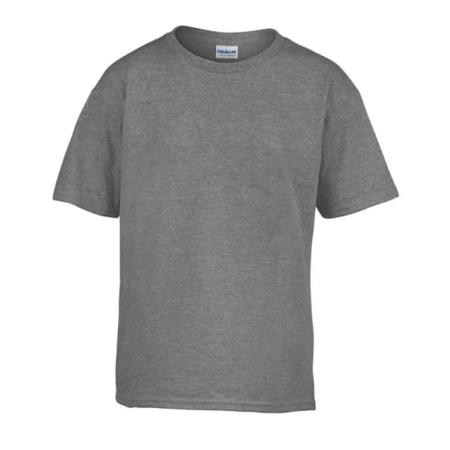 Gildan Childens SoftStyle Ringspun T-Shirt in Grey Size: 7-8 Years Grey Unisex 7-8 Years