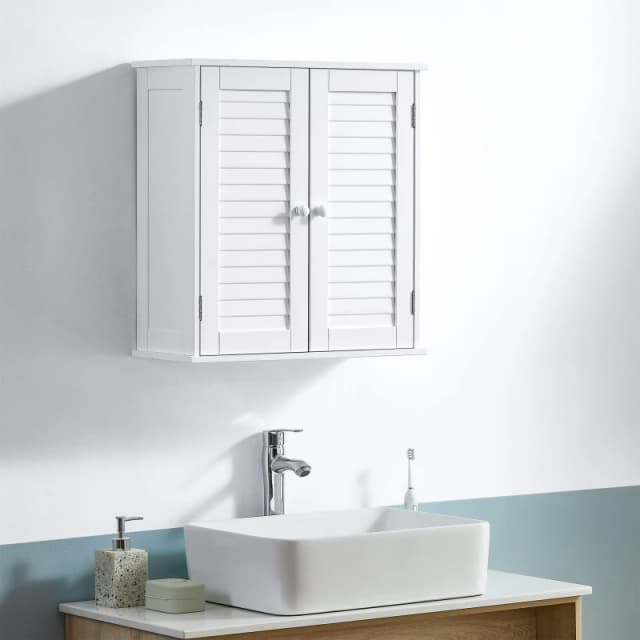 Lassic Bath Vida Liano 2 Door Wall Cabinet White White unisex 2 Door