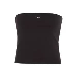 Tommy Jeans Tjw Bby Essential Tube Top - Black