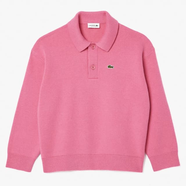 Lacoste Long Sleeve Polo Shirt Pink male 8