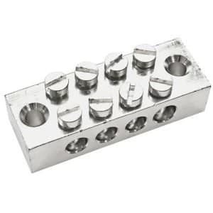 BQ Silver 4 Way Earthing Block