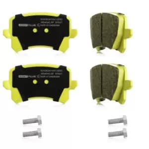 RIDEX PLUS Brake pad set excl. wear warning contact 402B0642P Brake pads,Brake pad set, disc brake VW,AUDI,SKODA,Golf V Schragheck (1K1)