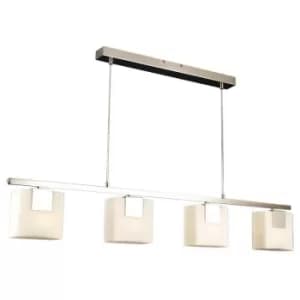Linea Verdace Straight Bar Pendant Ceiling Light Satin Nickel