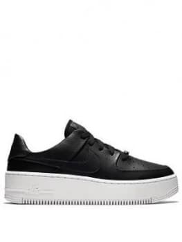 Nike Air Force 1 Sage Black White Size 4 Women
