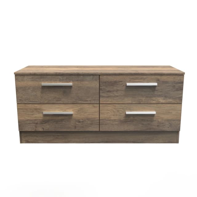Trent 4 Drawer Bed Box In Vintage Oak (Ready Assembled)