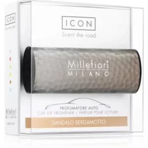 Millefiori Icon Sandalo Bergamotto car air freshener Hammered Metal