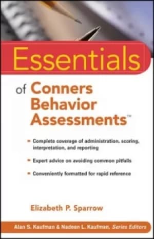 Essentials of Conners behavior assessments by Elizabeth P. Sparrow