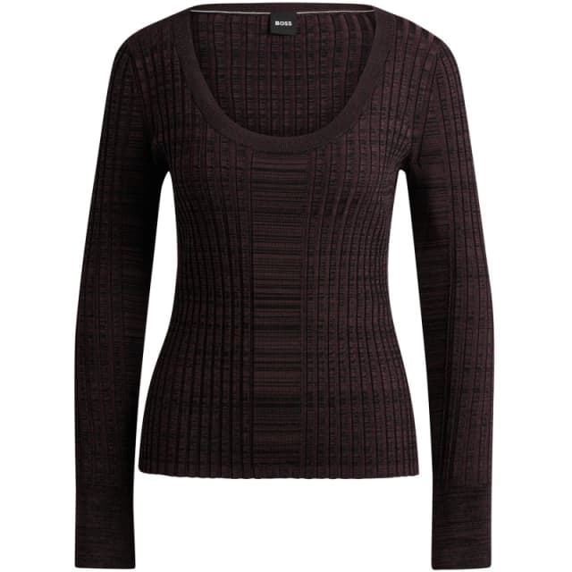 Boss Womens Firama Knitted Top Open Miscellans female 10 (M)