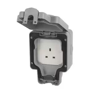 Honeywell K56480Gry Socket, Ip66, Grey, 13A, 1 Gang