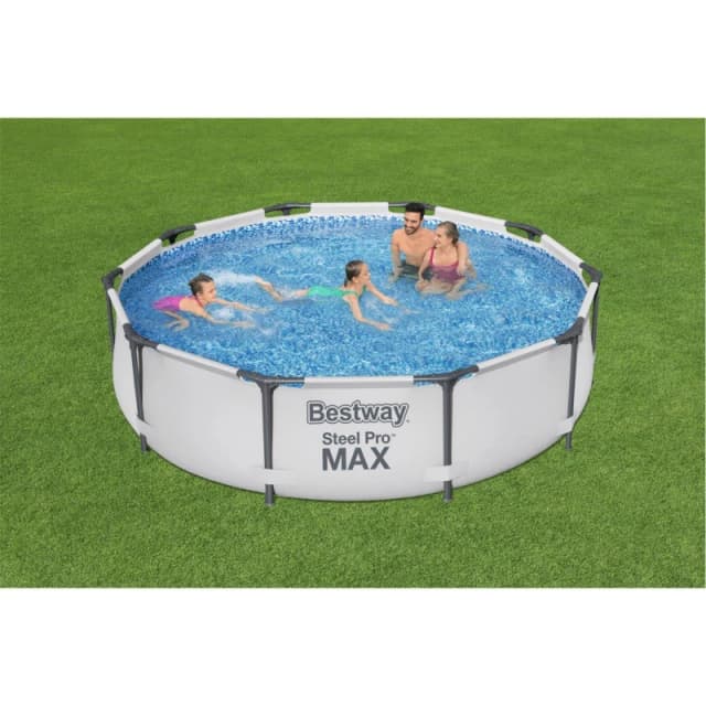 Bestway Steel Max Pro - 10ft Pool - Grey Grey One Size