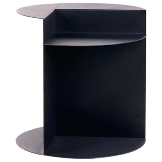 Beliani Side Table Taggart Metal Black