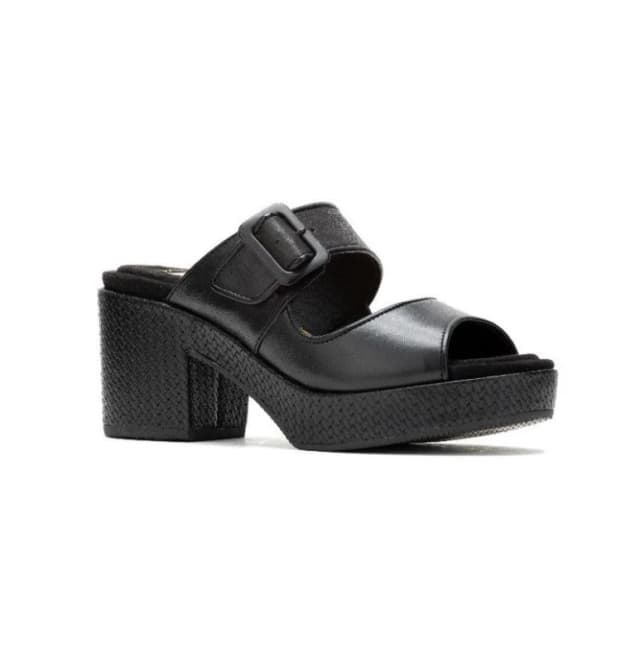 Hush Puppies 'Poppy' Heeled Sandals Black female
