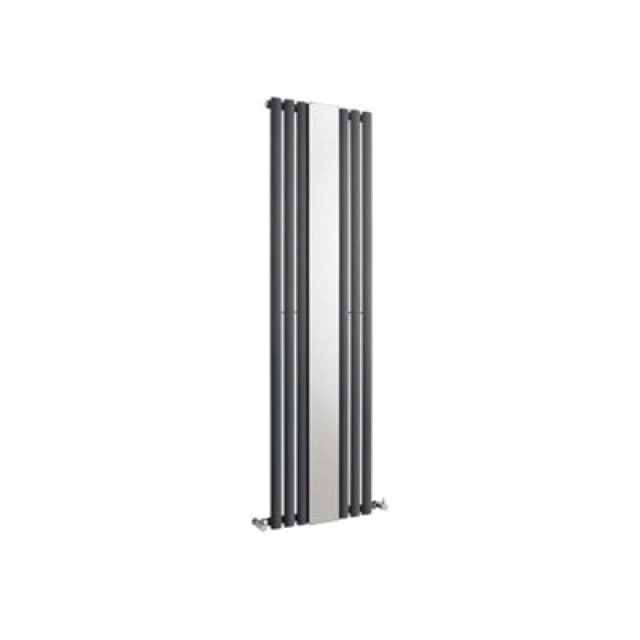 HUDSON REED Hudson Reed - Nuie 1800mm x 499mm Anthracite Revive Single Panel Radiator with Mirror - HLA78 HLA78
