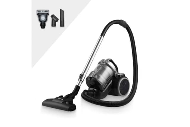 Tower T102004PLPET 1.5L Cylinder Vacuum Cleaner Platinum with Pet Tool in Black Unisex
