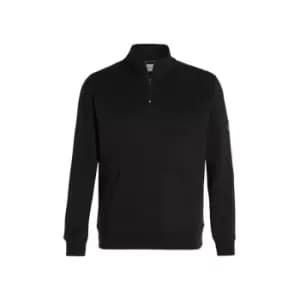 Calvin Klein Jeans Badge Half Zip Hwk - Black
