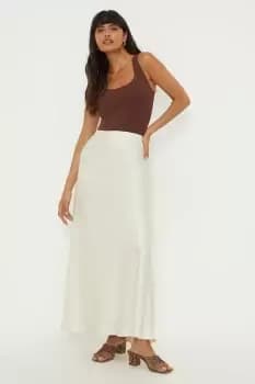 Satin Bias Maxi Skirt