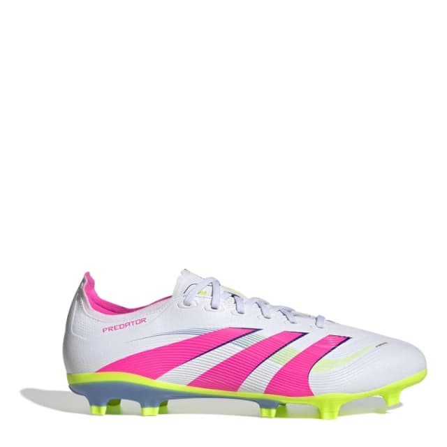adidas Predator League Adults Firm Ground Football Boots Ftwr White/Luci male 7 (40.7)
