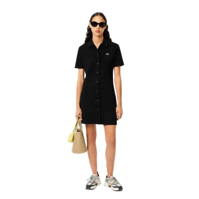 Lacoste Womens Polo Dress Navy Blue female 4 (32)