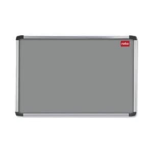 Nobo EuroPlus 1200 x 900mm Noticeboard with Grey Felt Surface Aluminium Frame and Fixing Kit