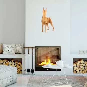 Dog - Walnut Walnut Decorative Wooden Wall Accessory