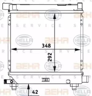 Radiator Heat Exchanger 8MK376710-634 by BEHR