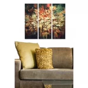 MDF260711441 Multicolor Decorative MDF Painting (3 Pieces)