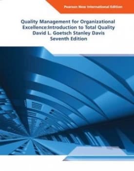 Quality Management for Organizational Excellence by David L. Goetsch Paperback